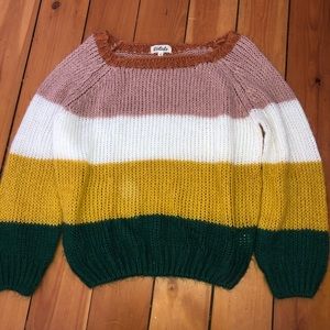 Chunky Striped Sweater